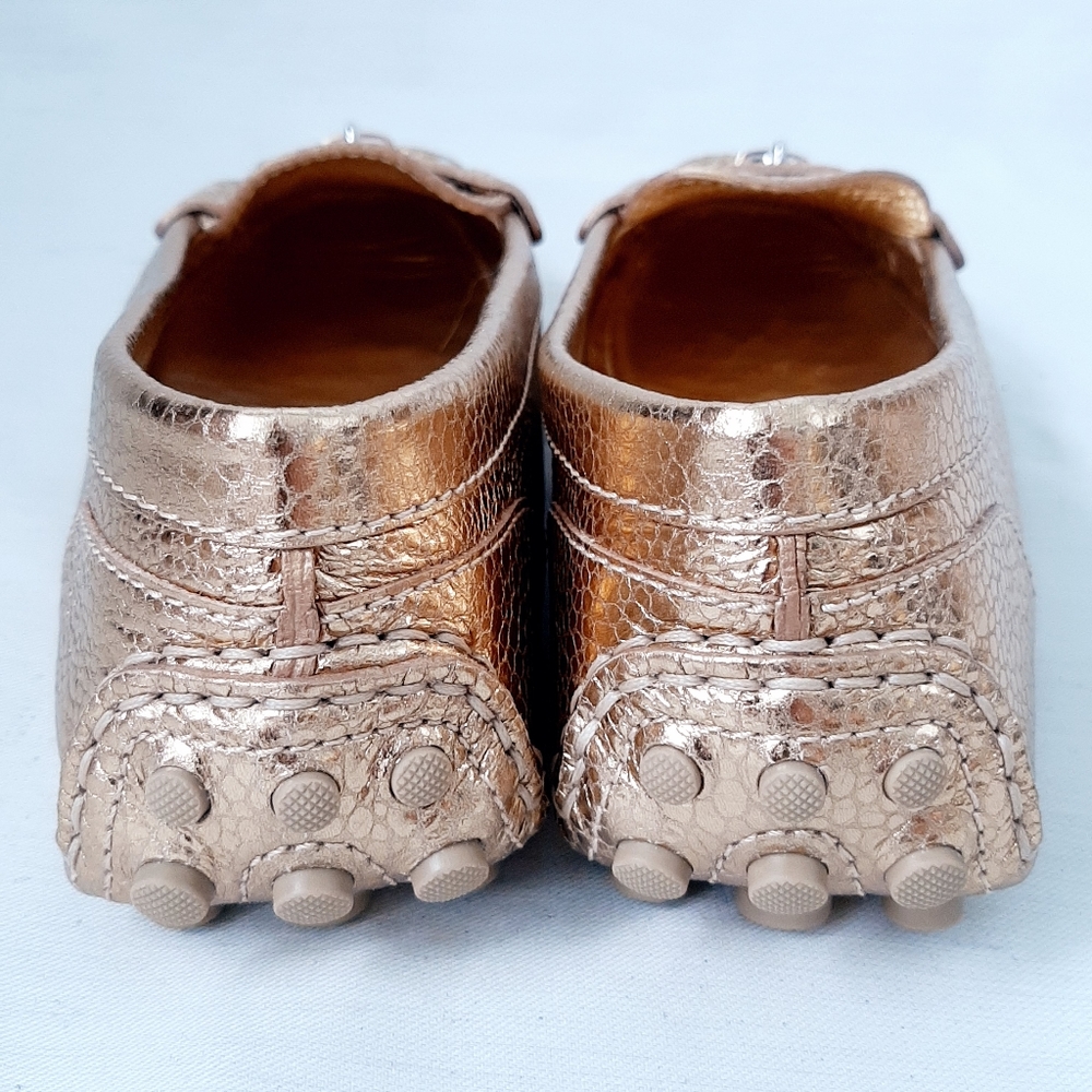 Louis Vuitton authentic NWOT gold lock loafers - Picture 7 of 9